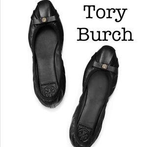 Tory Burch Black Flats